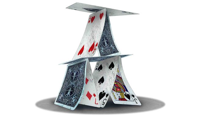 House of Cards Illustration by Greg Groesch/The Washington Times