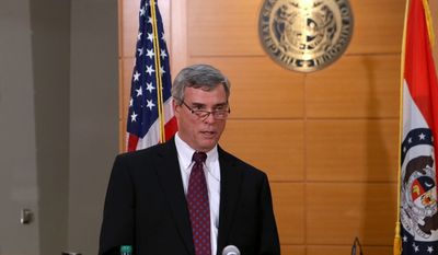 St. Louis County Prosecutor Robert McCulloch announces the grand jury&#39;s decision not to indict Ferguson police officer Darren Wilson in the Aug. 9 shooting of Michael Brown, an unarmed black 18-year old,  on Monday, Nov. 24, 2014, at the Buzz Westfall Justice Center in Clayton, Mo. (AP Photo/St. Louis Post-Dispatch, Cristina Fletes-Boutte, Pool)