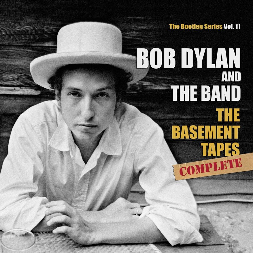 This box set cover image released by Columbia Records shows Bob Dylan & The Band's, "The Basement Tapes Complete _ The Bootleg Series Vol. 11." This six-CD package of 138 tracks claims to include everything worth hearing from Bob Dylan's 1967 sessions with the Band. (AP Photo/Columbia Records)