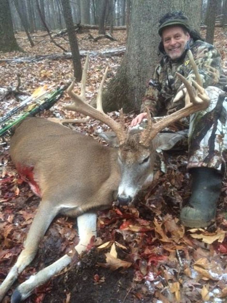 Ted Nugent posted this photo on his Facebook account on Nov. 26 of a deer he shot with a bow and arrow.