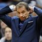 Minnesota Timberwolves head coach Flip Saunders watches during the second quarter of an NBA basketball game against the Philadelphia 76ers Wednesday, Dec. 3, 2014, in Minneapolis. (AP Photo/Hannah Foslien)