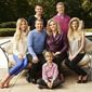 This Oct. 2, 2013 photo released by USA Network shows the cast of &#39;Chrisley Knows Best,&#39; back row from left,  Chase Chrisley and Kyle Chrisley, second row from left,  Savannah Chrisley, Todd Chrisley, Julie Chrisley, and Lindsie Chrisley Campbell, and front center Grayson Chrisley, posing in Atlanta. In August, a federal grand jury in Atlanta handed down a 12-count indictment against Mr. Chrisley and his wife Julie on tax evasion and other charges. (AP Photo/USA Network, Tommy Garcia)