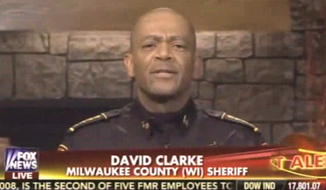 Milwaukee&#39;s tough-talking sheriff, David Clarke. (Fox News via The Daily Surge) ** FILE **