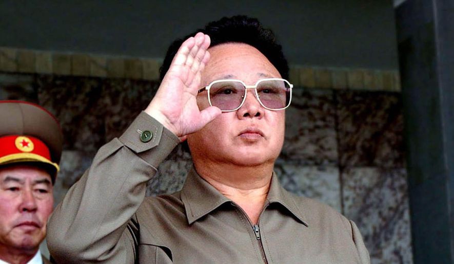 A secret North Korean document obtained by Western intelligence states the late dictator Kim Jong-Il conceived and directed a program to kidnap foreigners and bring them back to his communist country to force them to become spies against their home countries, The Washington Times has learned. (Associated Press/Korea News Service)