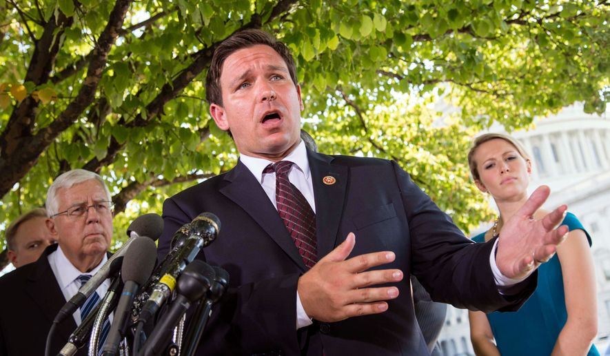 Rep. Ron DeSantis, Florida Republican, is among those members of Congress who received a &quot;100 percent&quot; rating in his voting record for supporting conservative legislation.  (Associated Press)