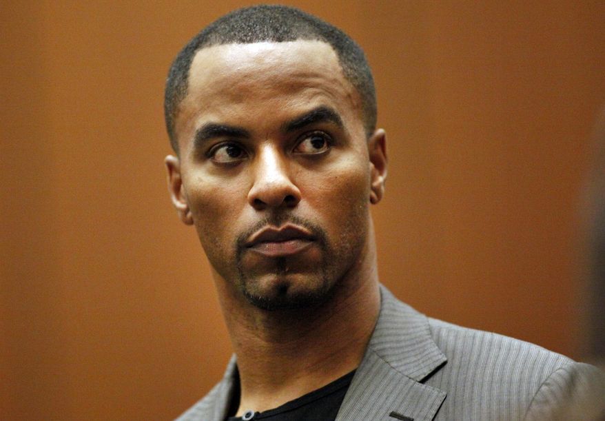 FILE - In this Feb. 20, 2014, file photo, former NFL safety Darren Sharper appears in Los Angeles Superior Court in Los Angeles. Sharper and two other men were indicted Friday, Dec. 12, 2014, on multiple rape allegations in New Orleans , adding to a list of charges and allegations the ex-player faces in several states. AP Photo/Los Angeles Times, Bob Chamberlin, Pool)