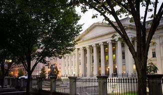 The U.S Treasury Building in Washington, D.C. (Associated Press)