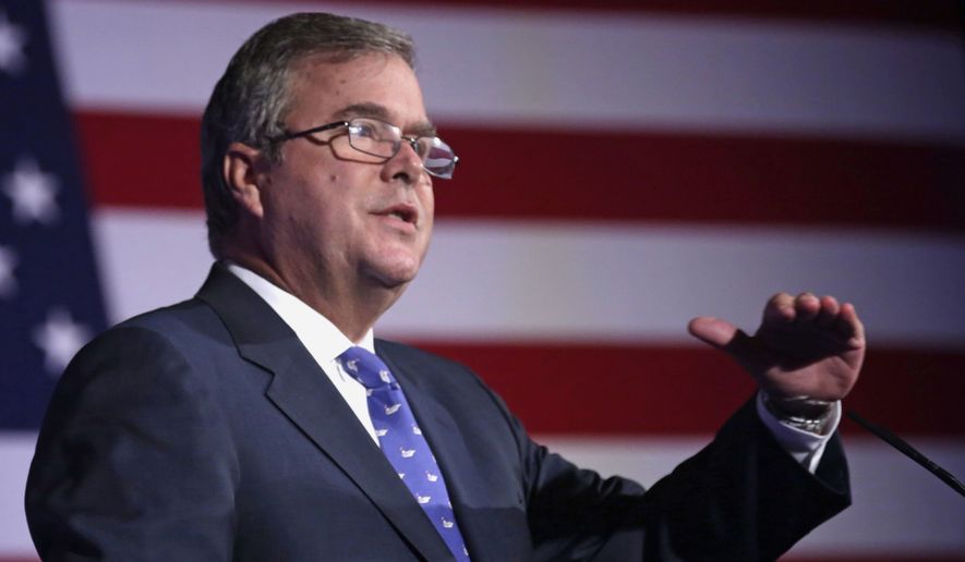 If Jeb Bush — the younger son of the 41st president and the brother of the 43rd commander in chief — is to blaze his own path to the nomination, it may have to follow the script of another famous Republican who fell from conservative grace yet captured the GOP&#39;s seal of approval: the 2012 version of Mitt Romney. (Associated Press)