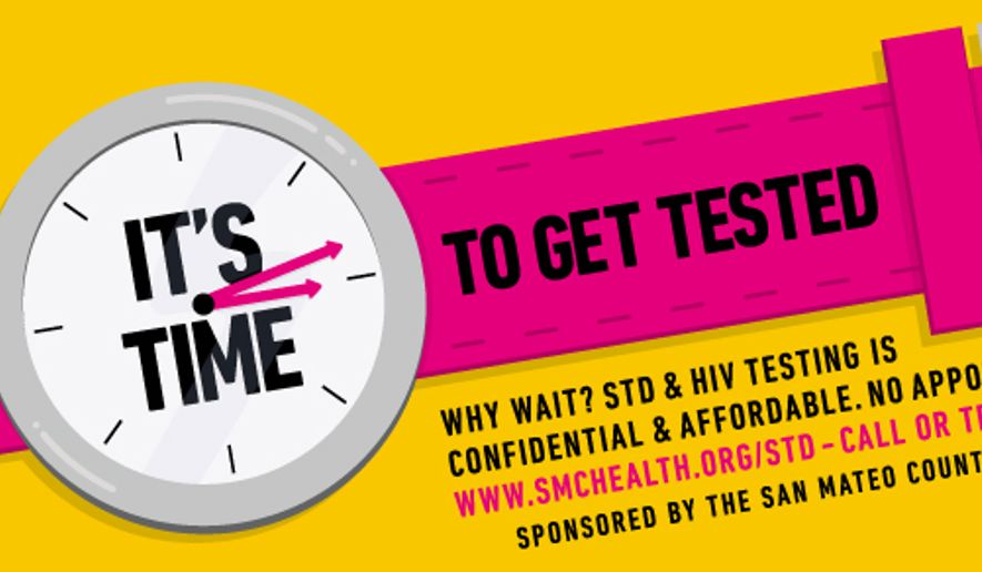 With millions of new sexually transmitted disease (STD) infections a year, public health officials encourage people to get tested. (Image courtesy of County of San Mateo Health System). **FILE**