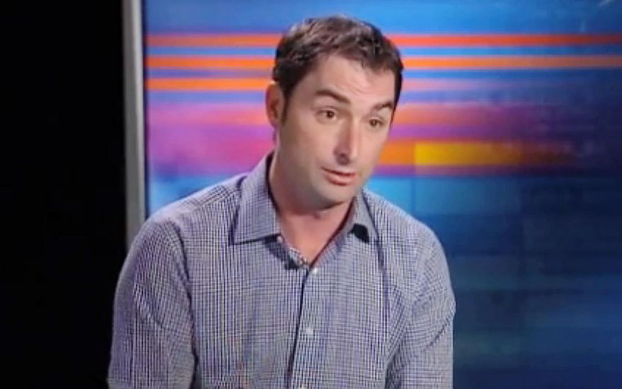 FILE - In this Jan. 16, 2014 file image from video provided by WFAA.com, Corey Knowlton, whose $350,000 bid at a January auction won a rare permit to hunt endangered black rhinoceros in Namibia, speaks during an interview in Dallas. A federal agency examining Knowlton's application for a permit to import the corpse of an endangered black rhinoceros says it has received about 135,000 signatures demanding that the request be denied. (AP Photo/WFAA.com, File)