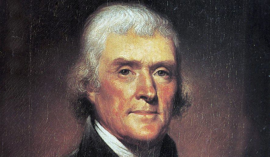 Thomas Jefferson (Portrait by Rembrandt Peale) ** FILE **