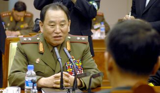 North Korea&#x27;s chief delegate Kim Yong-chol has been identified as the man behind the Sony hack. (AP Photo/Jung Yeon-je, POOL)