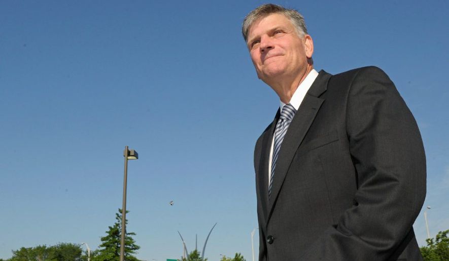 Franklin Graham, seen here during a visit to Washington, D.C., is citing a &quot;God factor&quot; in the outcome of the presidential election. (AP Photo) ** FILE **
