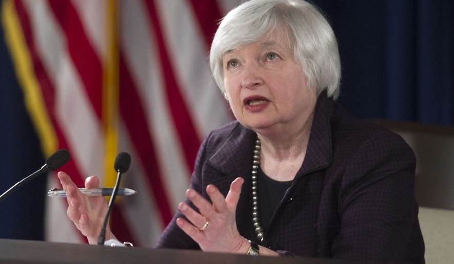 Federal Reserve Chairwoman Janet L. Yellen said earlier this month the Fed remains opposed to stricter oversight of its monetary policy decisions, and Reuters reported she and other Fed officials are lobbying Capitol Hill to drop the audit push. (Associated Press)