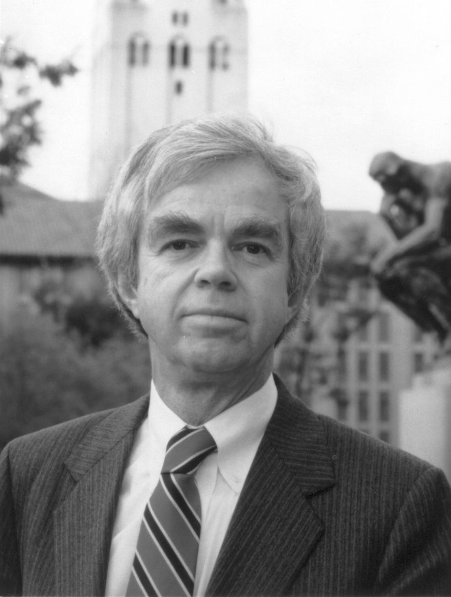 This undated photo released courtesy of the Hoover Institution shows Martin Anderson, the Keith and Jan Hurlbut Fellow at the Hoover Institution in Stanford, Calif. Martin Anderson, a top domestic policy adviser to President Ronald Reagan and author of several books about his life and legacy, has died. He was 78. Anderson died in his sleep Jan. 3, 2015, at his home in Portola Valley, Calif., according to the Hoover Institution at Stanford University, where he had been a senior fellow since 1971. (AP Photo/Hoover Institution)