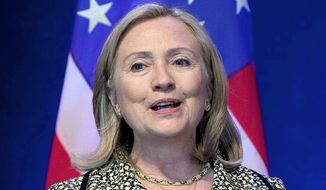 Former Secretary of State Hillary Clinton. (Associated Press)