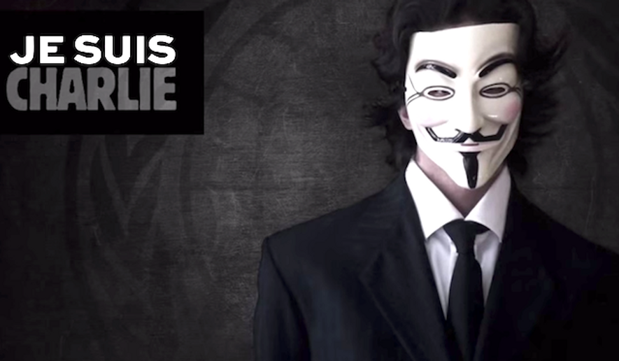 Hackers claiming to be with the group Anonymous have taken credit for hacking a French jihadi website in retaliation for the terror attack on the Paris-based Charlie Hebdo magazine. (YouTube) ** FILE **