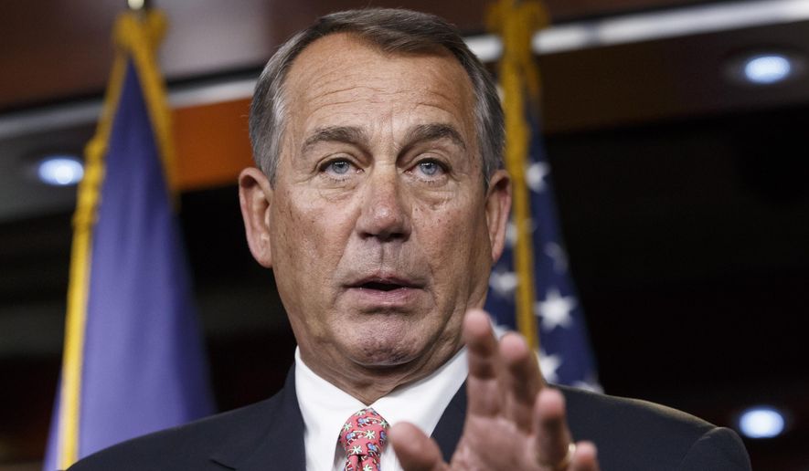 &quot;We do not take this action lightly, but there is simply no alternative,&quot; House Speaker John A. Boehner said from the well of the House. &quot;This is not a dispute between parties, or even branches of government. The president&#39;s overreach is an affront to the rule of law and the Constitution itself.&quot; (Associated Press)