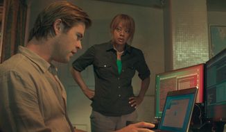 Chris Hemsworth and Viola Davis star in Michael Mann&#39;s latest (but not his best) cool-guy movie, &quot;Blackhat,&quot; a contemporary techno-thriller about dueling hackers. (Associated Press)