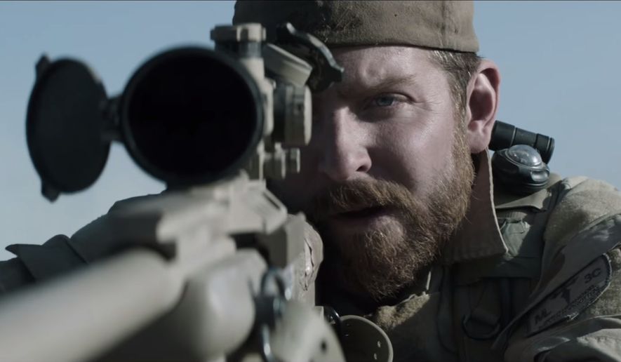 Actor Bradley Cooper stars as Chris Kyle in the movie &quot;American Sniper.&quot; (2014 Warner Bros. Entertainment Inc.)