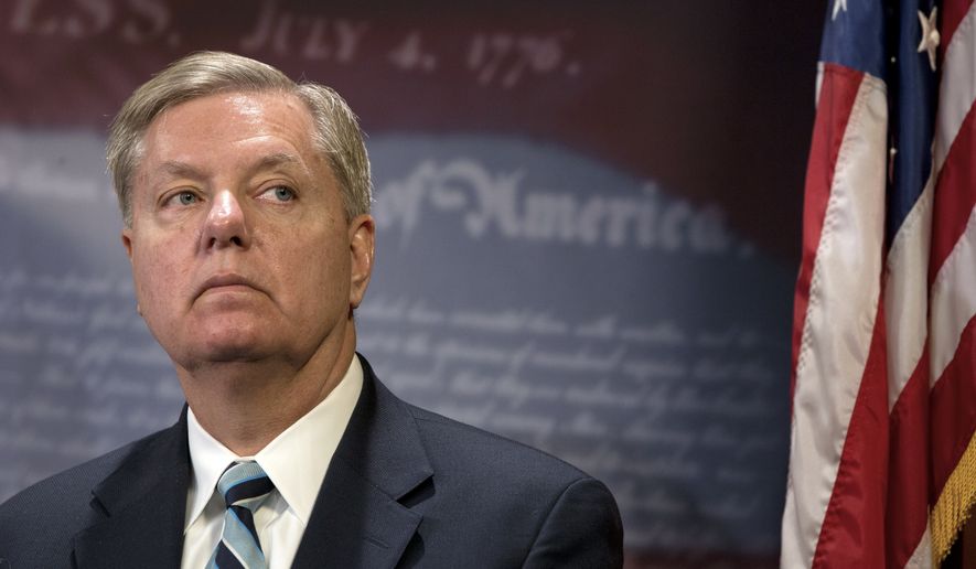 Sen. Lindsey Graham, South Carolina Republican and an outspoken critic of Mr. Obama&#39;s foreign policy, said additional sanctions would reinforce rather than undermine the U.S. bargaining position with Iran. (Associated Press)