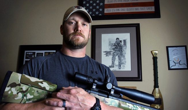 Former Navy SEAL and author of the book &quot;American Sniper&quot; Chris Kyle poses in Midlothian, Texas. (AP Photo/The Fort Worth Star-Telegram, Paul Moseley)