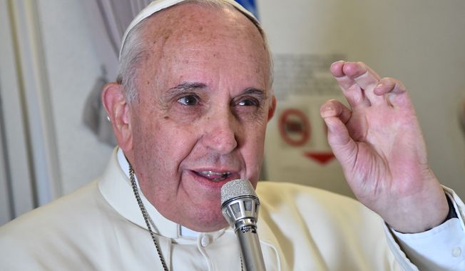 Pope Francis, an Argentine who has never visited the U.S., said he planned to visit Washington and New York City as part of his trip to the World Meeting of Families, which is scheduled for September in Philadelphia. (Associated Press File)