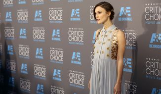 Actress Keira Knightley and her &quot;baby bump&quot; at the 20th annual Critics&#39; Choice Movie Awards at the Hollywood Palladium on Thursday, Jan. 15, 2015, in Los Angeles. (Photo by Matt Sayles/Invision/AP)