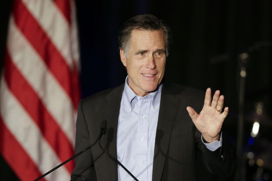 Former Republican presidential nominee Mitt Romney. (AP Photo/Gregory Bull, File)