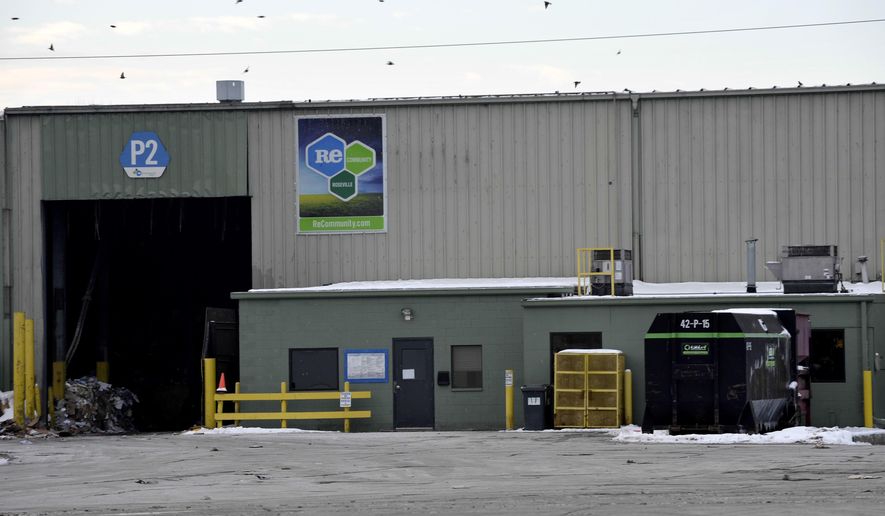 The body of a deceased infant boy was found by refuse sorters at the RE Community recycling center in Roseville, Mich., Wednesday, Jan. 14, 2015. night. Police say the mother of a baby found dead at the Detroit-area recycling center had three other children but lost custody of them. Roseville Chief James Berlin says the 24-year-old woman is expected to appear in court Wednesday, Jan. 28, 2015, in Eastpointe, Mich. (AP Photo/The Detroit News, Todd McInturf)