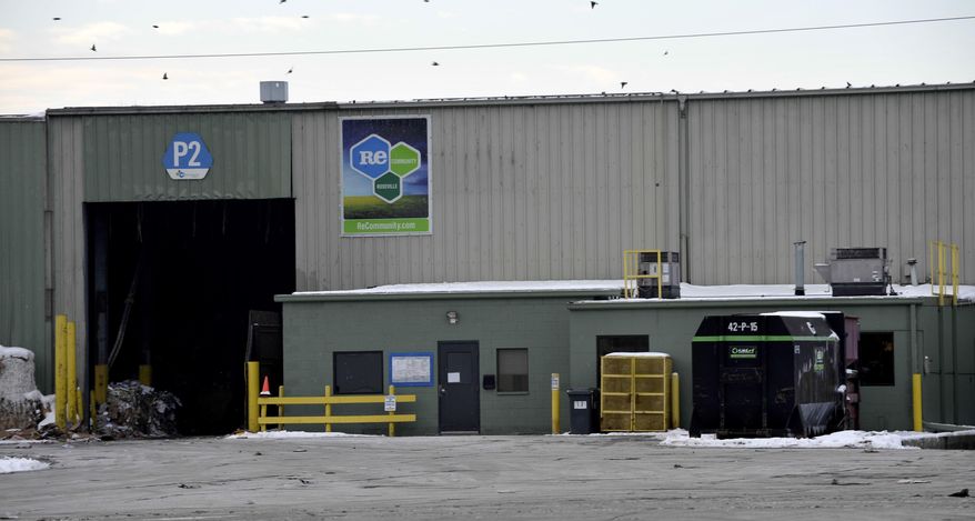 The body of a deceased infant boy was found by refuse sorters at the RE Community recycling center in Roseville, Mich., Wednesday, Jan. 14, 2015. night. Police say the mother of a baby found dead at the Detroit-area recycling center had three other children but lost custody of them. Roseville Chief James Berlin says the 24-year-old woman is expected to appear in court Wednesday, Jan. 28, 2015, in Eastpointe, Mich. (AP Photo/The Detroit News, Todd McInturf)