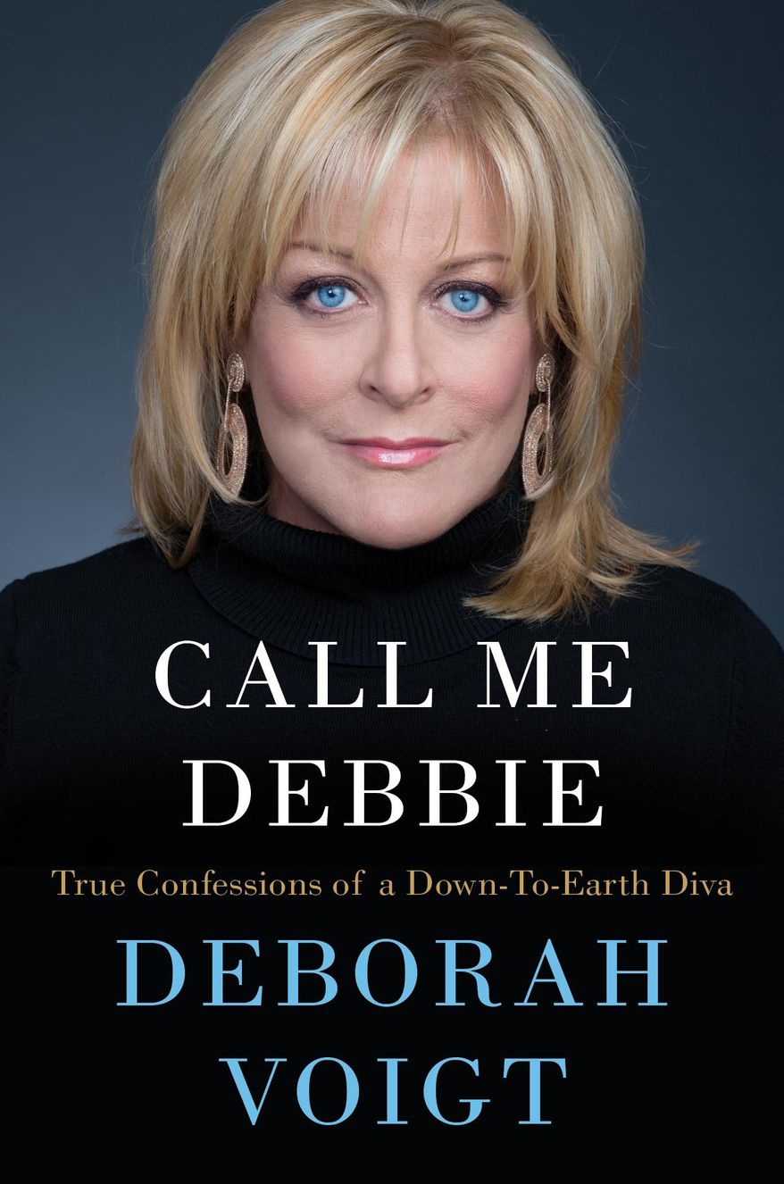 This book cover image released by Harper shows "Call Me Debbie: True Confessions of a Down-To-Earth-Diva," by Deborah Voight. The soprano has plenty to say about her illustrious singing career, but also about the self-destructive behavior that accompanied it: her battles with obesity, binge-eating and alcoholism, and her many troubled relationships with men. (AP Photo/Harper)