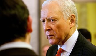 Sen. Orrin Hatch, Utah Republican, is hoping the Supreme Court will rule against the Obama administration in the case over exchanges and subsidies, but the administration is using Mr. Hatch&#39;s own words to defend the law, citing an op-ed he wrote about the Affordable Care Act five years ago. (Associated Press)