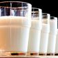 This Tuesday, July 31, 2007 file photo shows glasses of milk in Frankfurt. (AP Photo/Michael Probst)