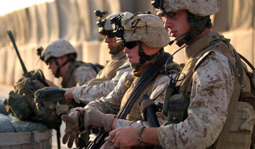 U.S. Marines from 3rd Battalion, 4th Marine Regiment in Husaybah, Iraq, Nov. 3, 2006. (Image: U.S. Marine Corps.) ** FILE **
