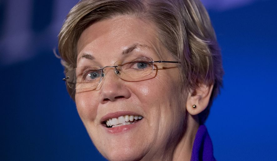 In this Nov. 19, 2014 file photo, Sen. Elizabeth Warren, D-Mass. speaks to the Center for American Progress&amp;#8217;s Second Annual Policy Conference in Washington. (AP Photo/Manuel Balce Ceneta)