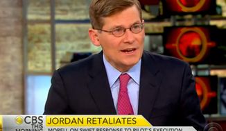 Michael Morell, former deputy director of the CIA, says 100,000 ground troops are needed to defeat the Islamic State group. (Image: CBS screenshot)