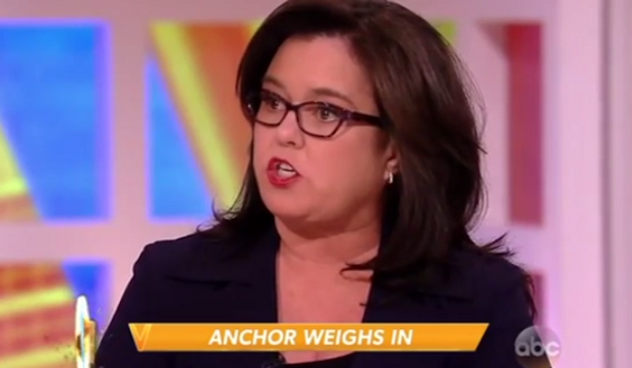 Rosie O&#39;Donnell accused Brian Williams of blatantly lying when he repeated false claims that he was aboard a helicopter that was shot down in 2003 Iraq, comparing the NBC News host to disgraced cyclist Lance Armstrong. (ABC via Newsbusters)
