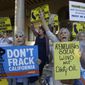 Russia has aligned itself with the anti-fracking movement for fear that aggressive U.S. fracking will cut into Moscow&#39;s global gas profits, analysts say. (Associated Press/File)
