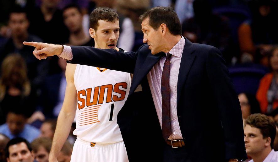 The Phoenix Suns missed the playoffs last season despite finishing 14 games over .500. NBA commissioner Adam Silver is open to tweaking the current playoff format. (Associated Press)