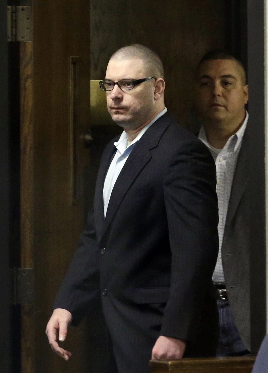 Eddie Ray Routh walks into court for a pretrial proceeding, Tuesday, Feb. 10, 2015, in Stephenville, Texas. The former Marine is accused of killing Navy SEAL sniper Chris Kyle and Kyle&#x27;s friend Chad Littlefield at a gun range on Feb. 2, 2013. (AP Photo/LM Otero, Pool)