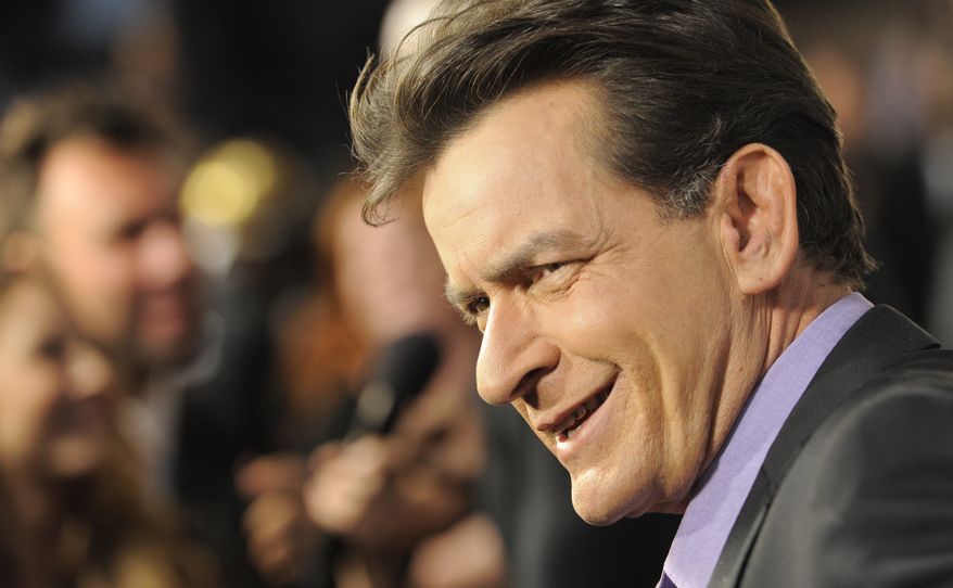Actor Charlie Sheen says he considers himself a "constitutional Republican" and that he'd like to use his celebrity to run for president. (Associated Press)