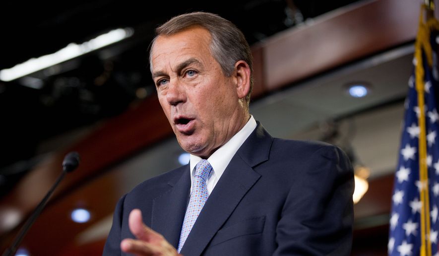&quot;The House has acted. We&#39;ve done our job. Senate Democrats are the ones putting us in this precarious position,&quot; Speaker John A. Boehner said about a bill to fund Homeland Security and defund amnesty. (Associated Press)