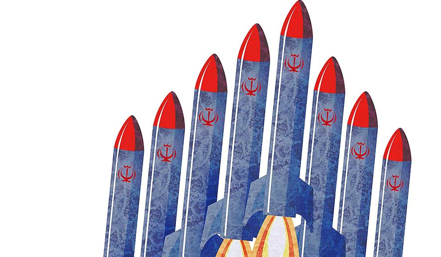 Hezbollah Missiles Supplied by Iran Illustration by Greg Groesch/The Washington Times
