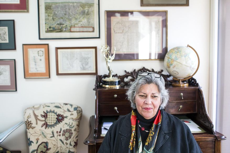 In this Tuesday, Jan. 20, 2015 photo, Elizabeth Colton sits in her study at her home in south Asheville, N.C. The former foreign correspondent has spent her working life in newspapers, radio, television, diplomacy and more, mostly working abroad and often as the only woman working overseas in the 1970s and '80s. (AP Photo/The Asheville Citizen-Times, Katie Bailey) NO SALES