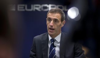 Europol&#39;s director Rob Wainwright said as many as 2,500 European-born fighters are likely to be in &quot;various stages of returning&quot; to the continent after joining the Islamic State terrorist group in Iraq and Syria. (Associated Press/File)