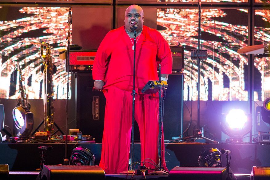 FILE - In this June 3, 2014 file photo, Cee Lo Green performs on stage at Honda Center in Anaheim, Calif. A Los Angeles judge said Monday March 2, 2015, that Green is in compliance with the terms of his probation in a case in which he pleaded no contest to furnishing a woman with ecstasy and the Grammy-winning singer will not have to attend future court hearings. (Photo by Paul A. Hebert/Invision/AP, File)