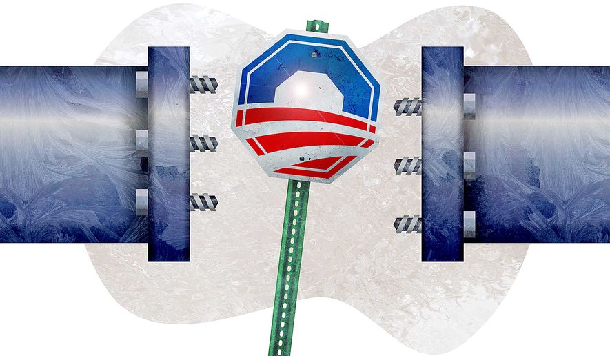 Obama Veto of Keystone Pipeline Illustration by Greg Groesch/The Washington Times