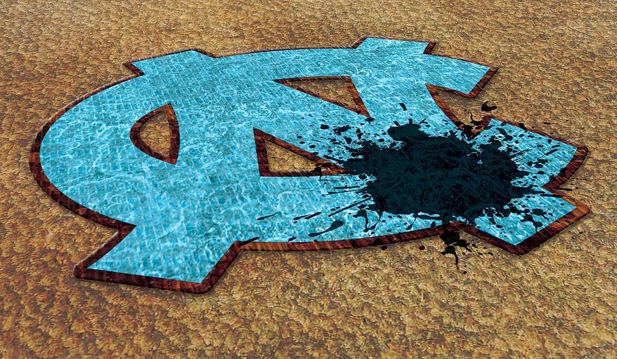 The Tarheels Step on Themselves Illustration by Greg Groesch/The Washington Times