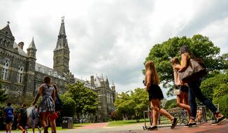 The Georgetown University campus, Washington, D.C.  (Andrew Harnik/The Washington Times)